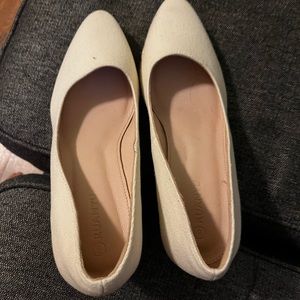 NEVER WORN wedges tan, perfect condition size 8